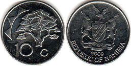 coin Namibia 10 cents 2009
