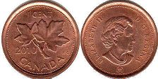 canadian coin 1 cent 2010