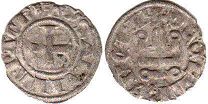 coin Achaea denier no date (1297-1301)