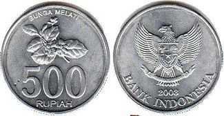 coin Indonesia 500 rupiah 2003