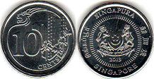 coin singapore10 cents 2013