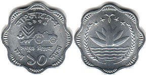 coin Bangladesh 10 poisha 1974