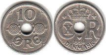 mynt Danmark 10 öre 1926