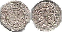 coin Riga shilling no date (1539-1563)