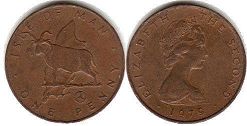 coin Isle of Man 1 penny 1979