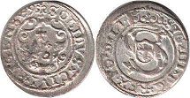 coin Riga solidus 1595