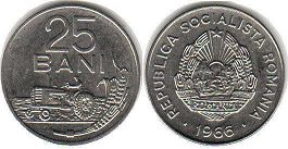 coin Romania 25 bani 1966