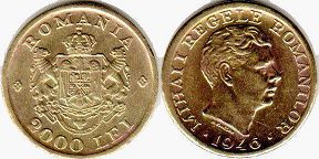 coin Romania 2 000 lei 1946