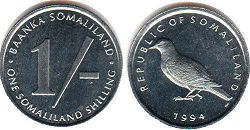 coin Somaliland 1 shilling 1994
