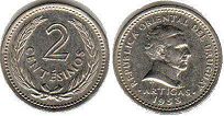 coin Uruguay 2 centesimos 1953
