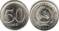 coin Angola 50 lwei no date (1977)