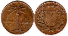 coin Dominican Republic 1 centavo 1959