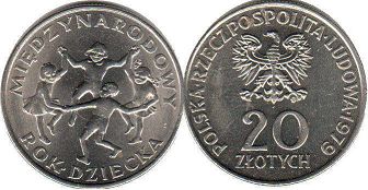 coin Poland 20 zlotych 1979