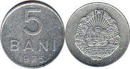 coin Romania 5 bani 1975