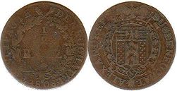 Münze Neuenburg 1/2 Batzen 1808