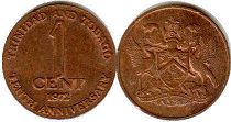 coin Trinidad and Tobago 1 cent 1972