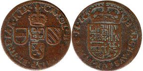 coin Spanish Netherlands oord 1693