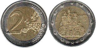 mynt Tyskland 2 euro 2012