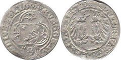 Münze Ansbach 1/2 schilling 1495-1515
