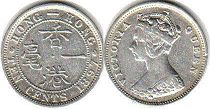 coin Hong Kong 10 cents 1897