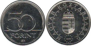 coin Hungary 50 forint 2004