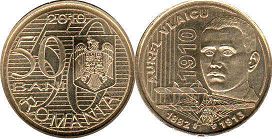 coin Romania 50 bani 2010