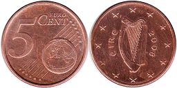 moneta Irlanda 5 euro cent 2008