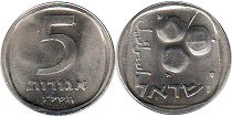 coin Israel 5 agorot 1976