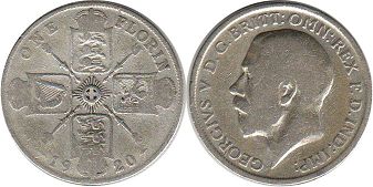monnaie UK florin 1920