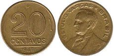coin Brazil 20 centavos 1948