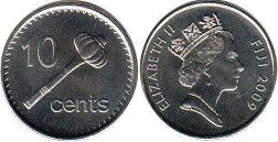 coin Fiji 10 cents 2009