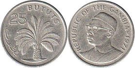 coin Gambia 25 bututs