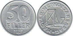 coin Hungary 50 filler 1967