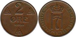 coin Norway 2 ore 1938