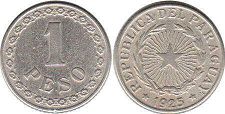 coin Paraguay 1 peso 1925