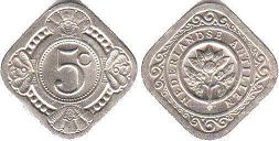 coin Netherlands Antilles 5 cents 1967