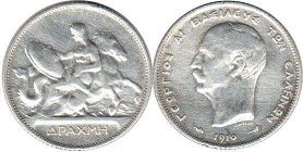 coin Greece 1 drachma 1910