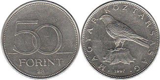 kovanice Mađarska 50 forint 1997