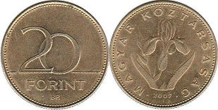 kovanice Mađarska 20 forint 2007