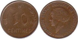 piece Luxembourg 10 centimes 1930