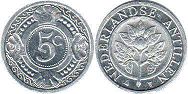coin Netherlands Antilles 5 cents 2009