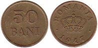 coin Romania 50 bani 1947