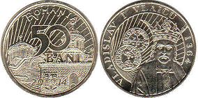 coin Romania 50 bani 2014