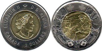pièce de monnaie canadian commémorative pièce de monnaie 2 dollars 2015