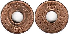 coin BRITISH EAST AFRICA 1 cent 1956
