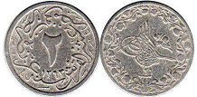 coin Egypt 2 ushr-al-qirsh (2/10 qirsh) 1902