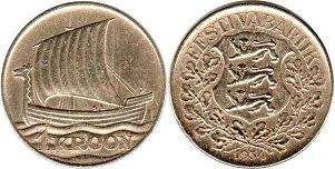 coin Estonia 1 kroon 1934