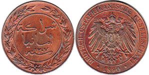 Münze Deutsch-Ostafrika 1 pesa DEUTSCH OSTAFRIKANISCHE