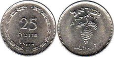 coin Israel 25 pruta 1954