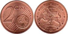 coin Lithuania 2 euro cent 2015